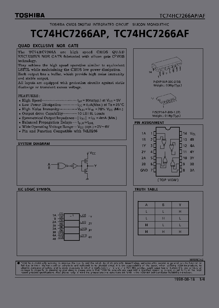 TC74HC7266AF_313712.PDF Datasheet