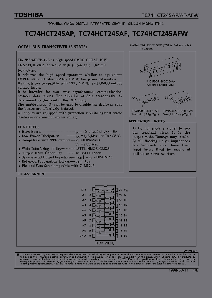 TC74HCT245AF_100351.PDF Datasheet