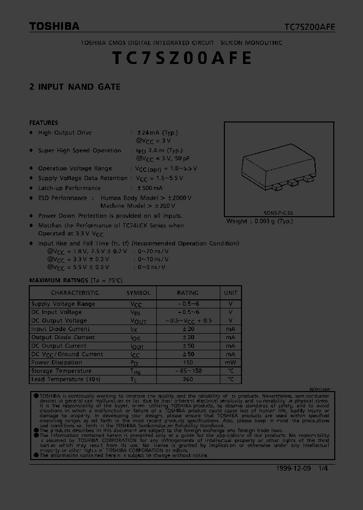 TC7SZ00AFE_344416.PDF Datasheet