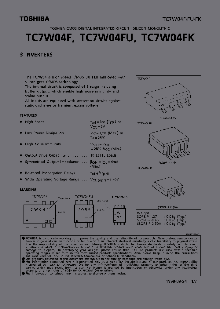 TC7W04F_36908.PDF Datasheet