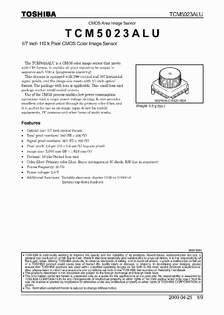 TCM5023ALU_350646.PDF Datasheet