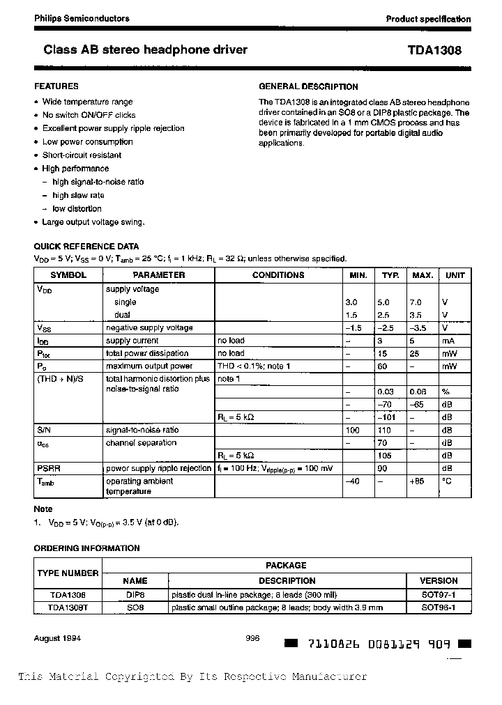 TDA1308TD-TNBSP_318066.PDF Datasheet