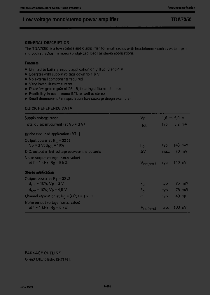 TDA7050T_181286.PDF Datasheet