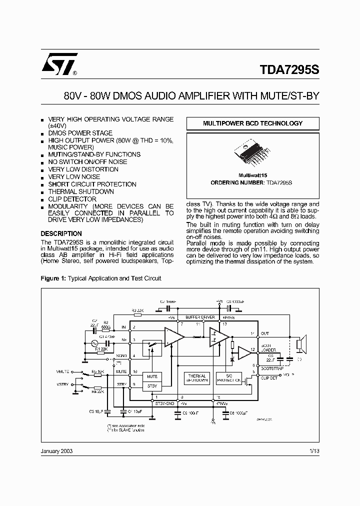 TDA7295S_179727.PDF Datasheet