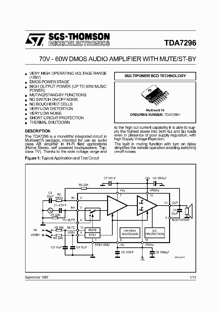 TDA7296V_158753.PDF Datasheet