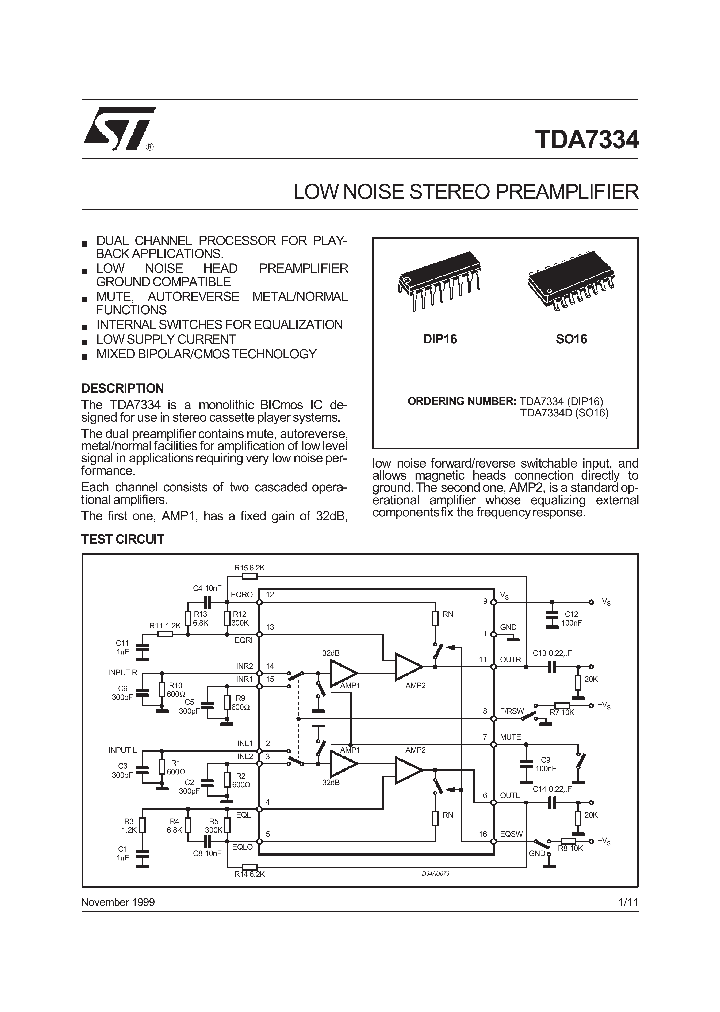 TDA7334_376325.PDF Datasheet