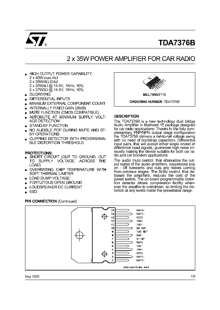 TDA7376B_192103.PDF Datasheet