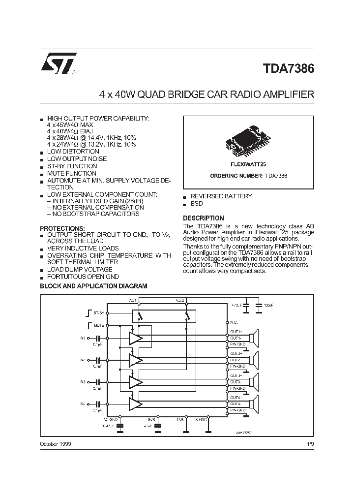 TDA7386_344567.PDF Datasheet