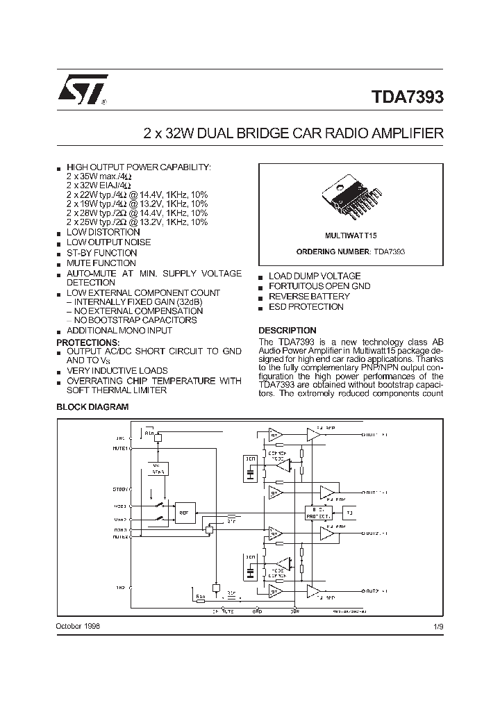 TDA7393_203671.PDF Datasheet
