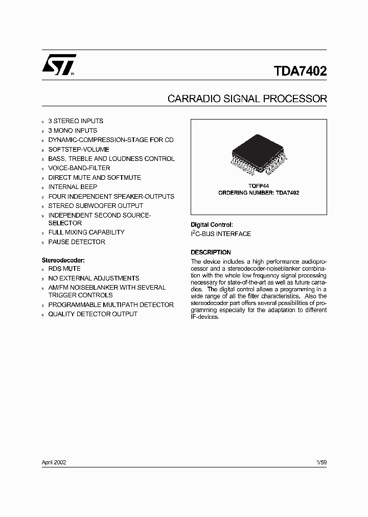 TDA7402_190755.PDF Datasheet