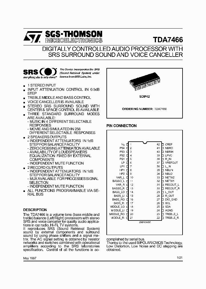 TDA7466_37022.PDF Datasheet