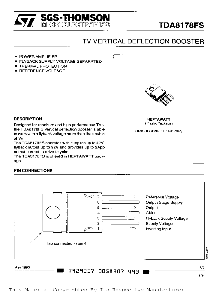 TDA8178FS_348442.PDF Datasheet