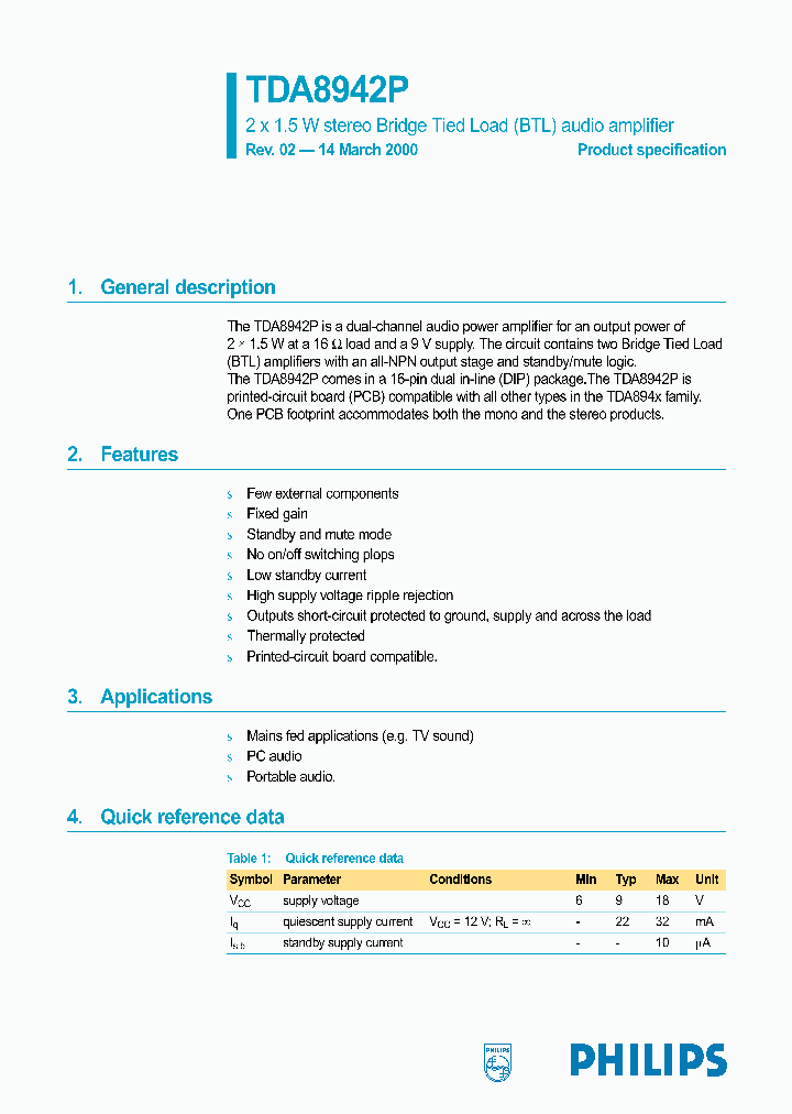 TDA8942P_201862.PDF Datasheet