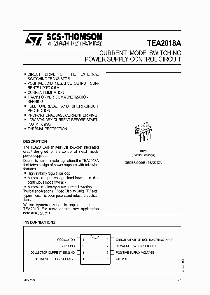 TEA2018_98948.PDF Datasheet