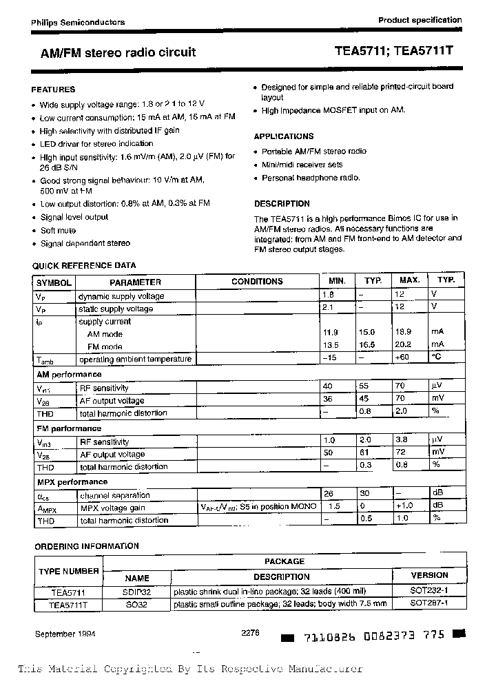 TEA5711TD-T_365097.PDF Datasheet