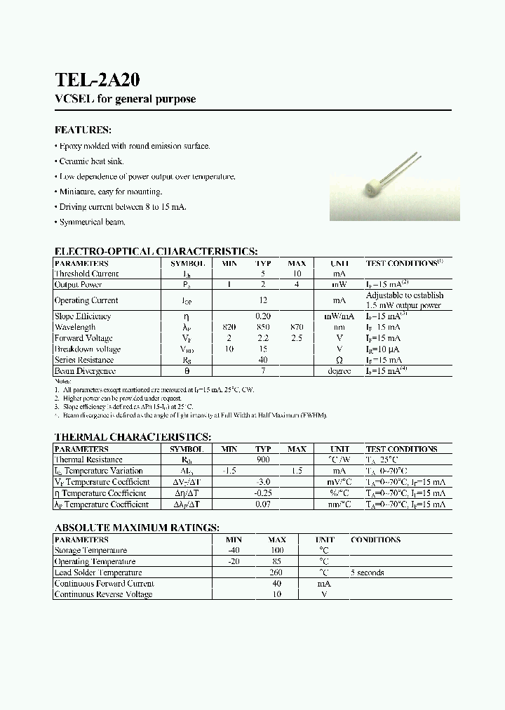 TEL-2A20_343623.PDF Datasheet
