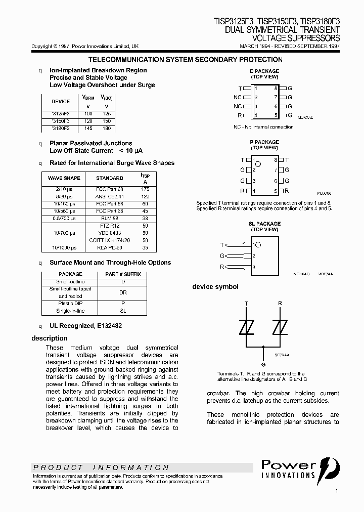 TISP3150F3_361587.PDF Datasheet