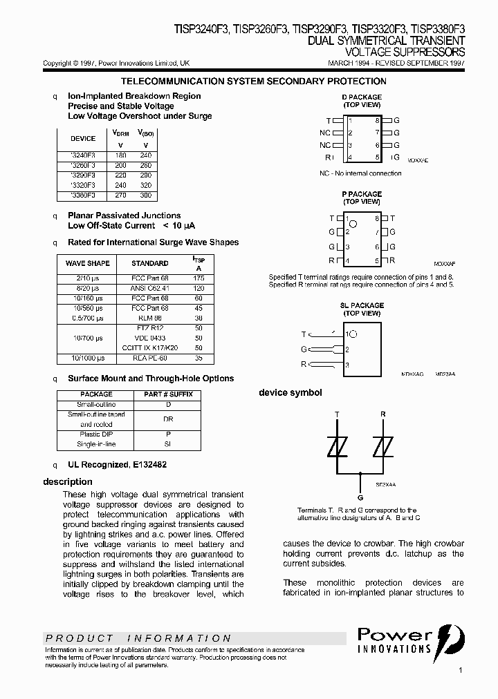 TISP3320F3_324482.PDF Datasheet