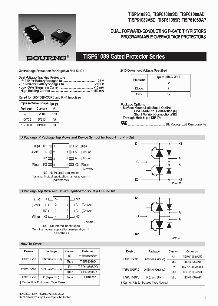 TISP61089P_324340.PDF Datasheet