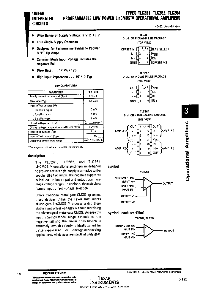 TLC262TLC261TLC264_329707.PDF Datasheet