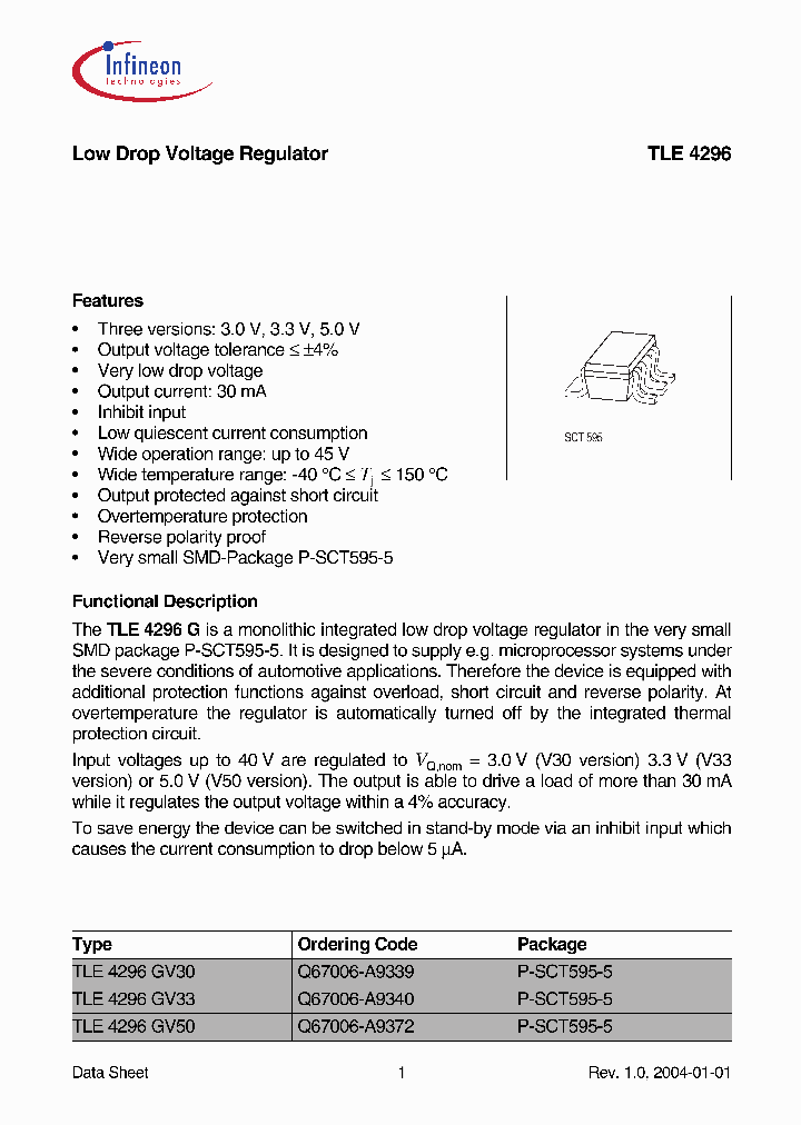 TLE4296_370585.PDF Datasheet