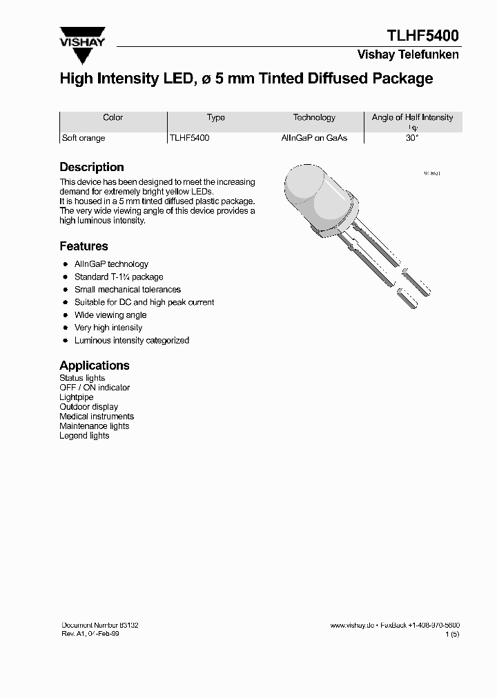 TLHF5400_365613.PDF Datasheet