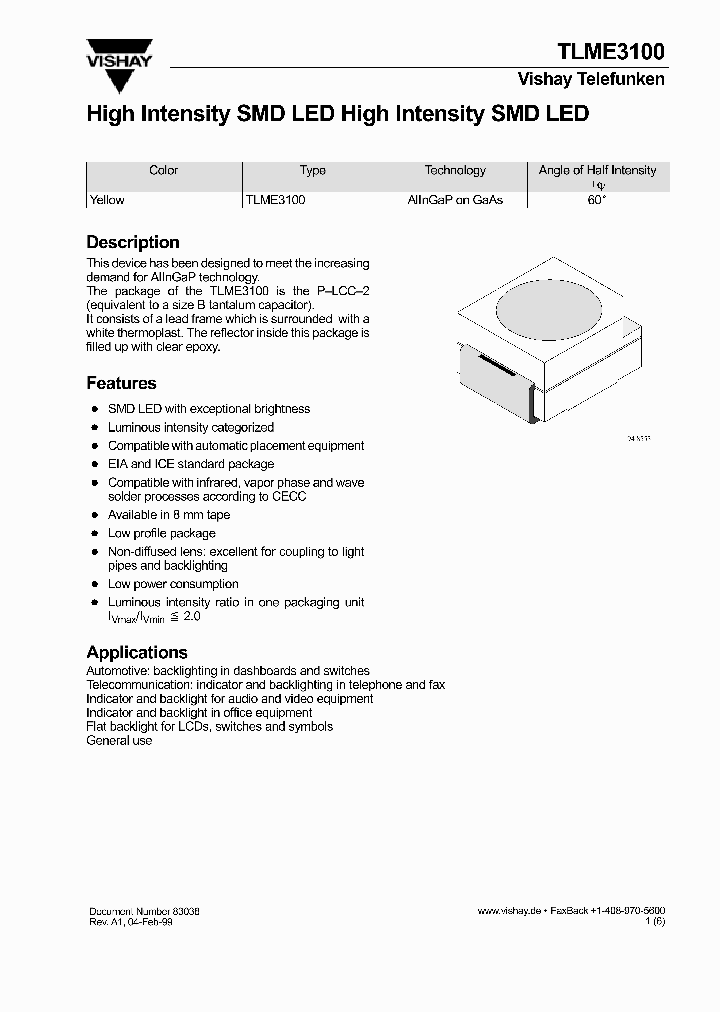TLME3100_318303.PDF Datasheet