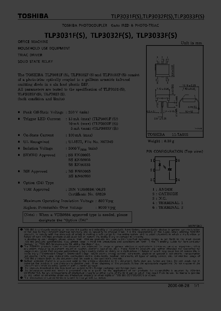 TLP3031FS_369209.PDF Datasheet
