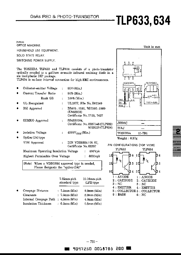 TLP634_203330.PDF Datasheet