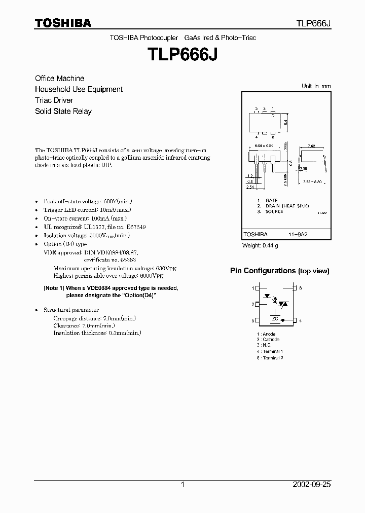 TLP666J_323453.PDF Datasheet