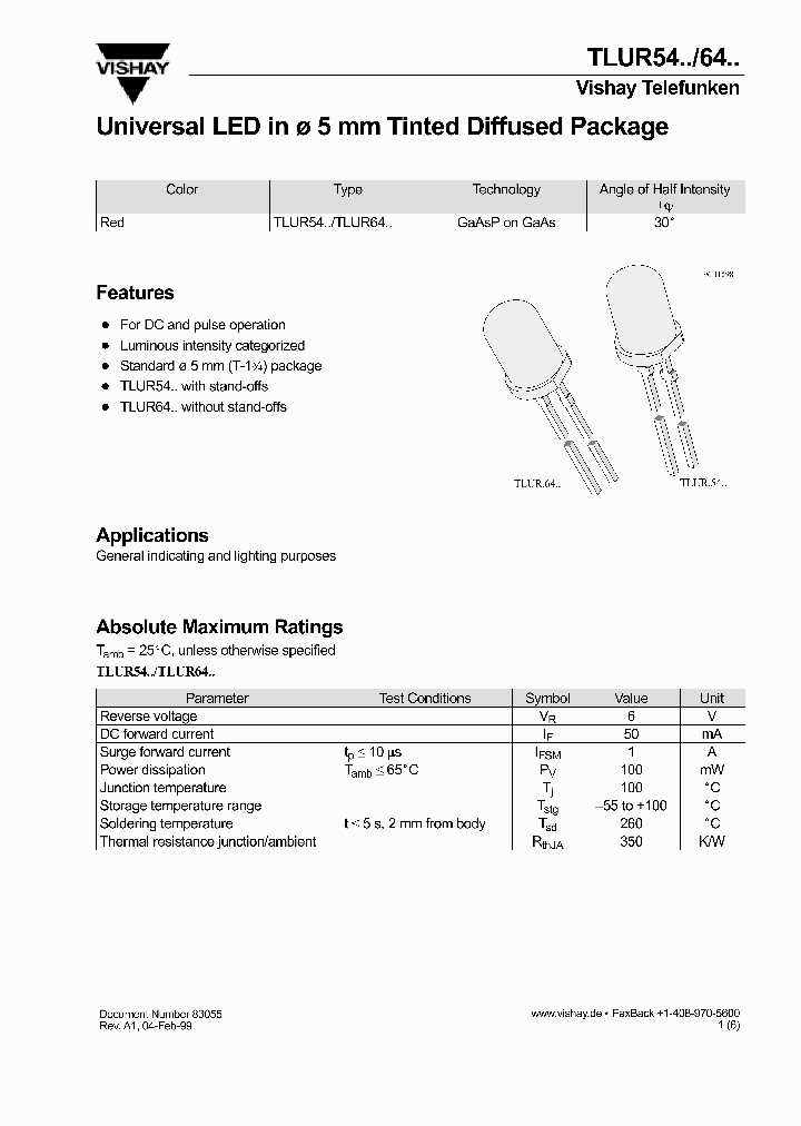 TLUR5401_269161.PDF Datasheet