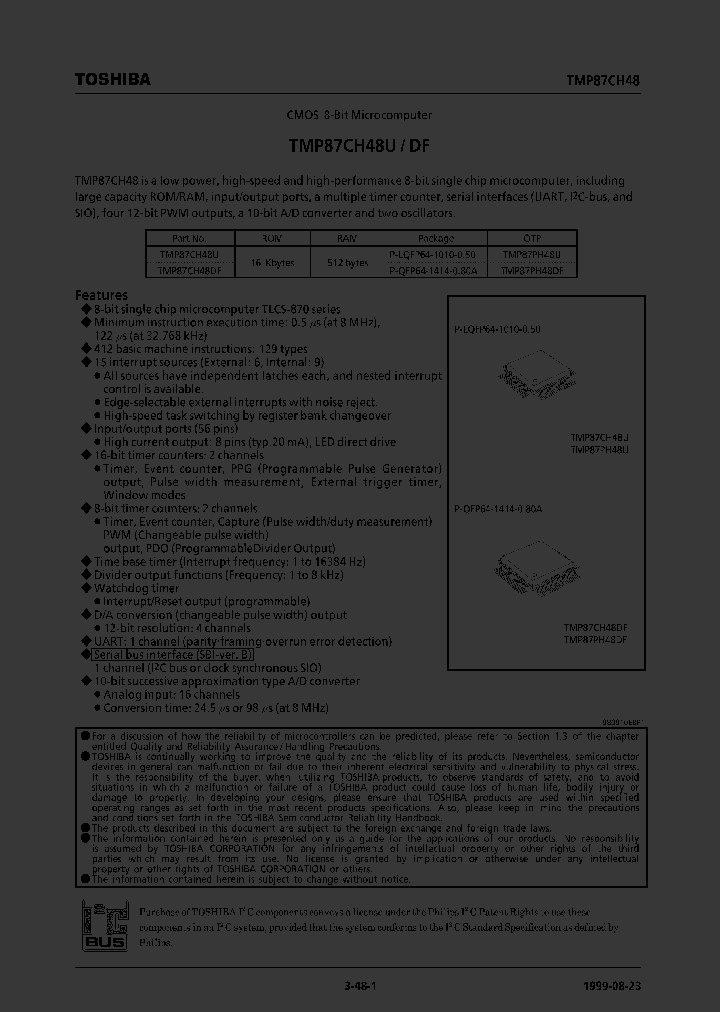 TMP87CH48DF_327437.PDF Datasheet