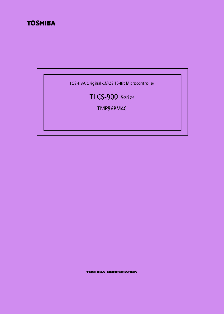 TMP96PM40_323243.PDF Datasheet