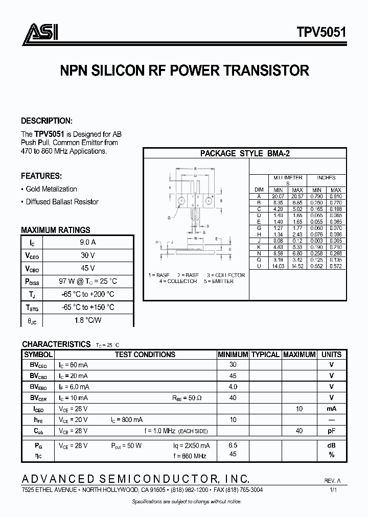TPV5051_344972.PDF Datasheet