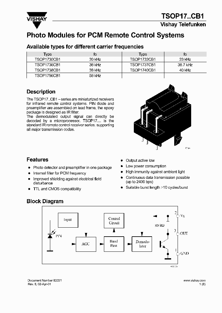 TSOP1738CB1_340040.PDF Datasheet