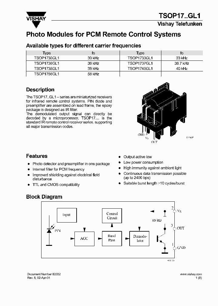 TSOP1738GL1_340041.PDF Datasheet