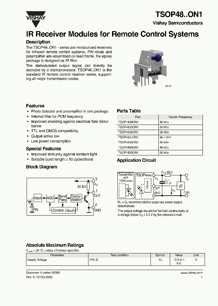 TSOP4838ON1_192025.PDF Datasheet