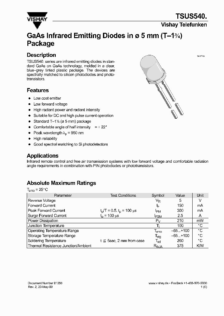 TSUS540_311955.PDF Datasheet