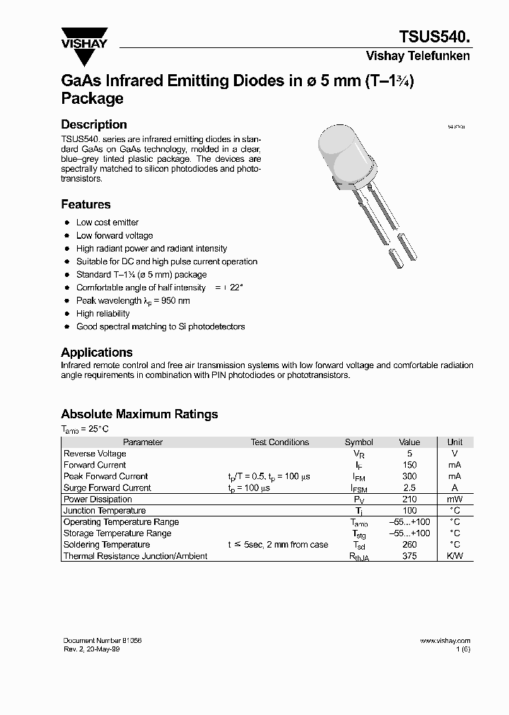 TSUS5400_311947.PDF Datasheet