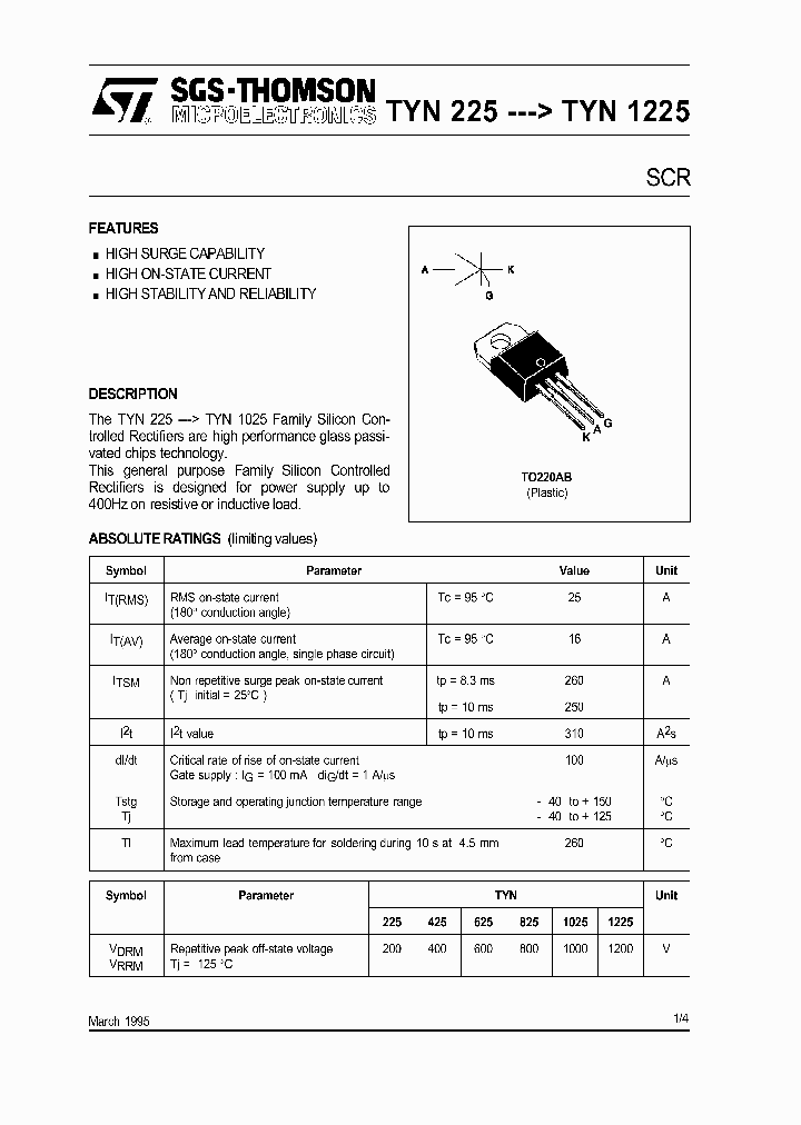 TYN225---TYN1225_305987.PDF Datasheet