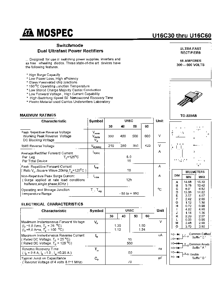 U16C60_364586.PDF Datasheet