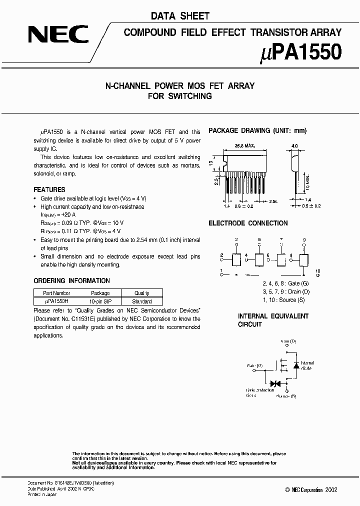 UPA1550_376581.PDF Datasheet