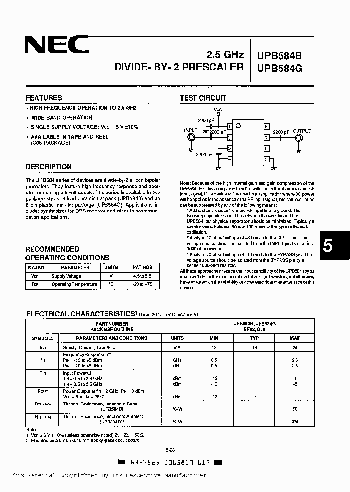 UPB584B_362271.PDF Datasheet