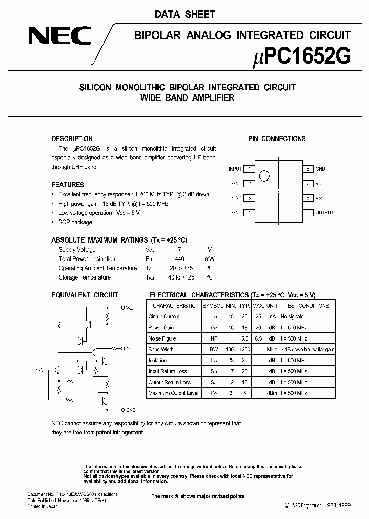 UPC1652G_162794.PDF Datasheet