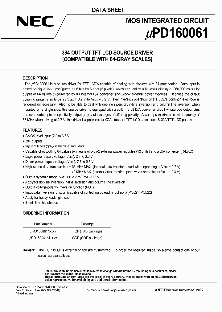 UPD160061N-XXX_360081.PDF Datasheet