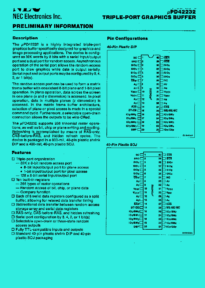 UPD42232_328001.PDF Datasheet
