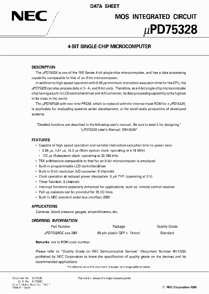UPD75328GC_316360.PDF Datasheet