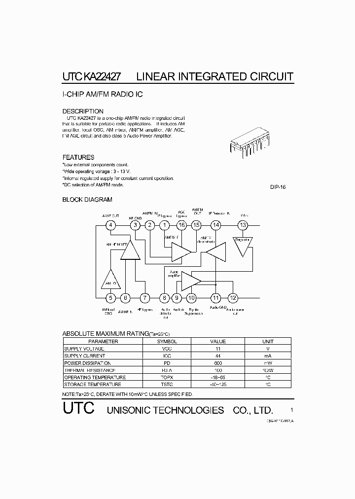 UTCKA22427_339205.PDF Datasheet