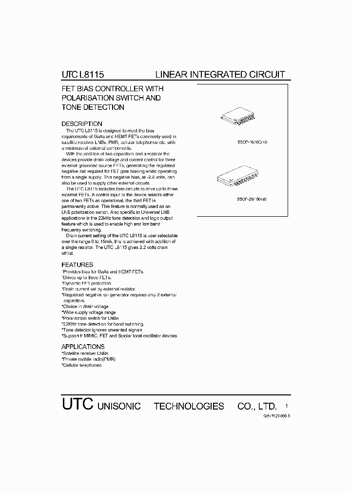 UTCL8115_282441.PDF Datasheet
