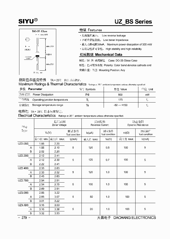 UZ75BS_231004.PDF Datasheet
